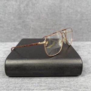 Vintage Rodenstock R2387 A 140 Aviator Eyeglasses Gold Frames Italy 56-14